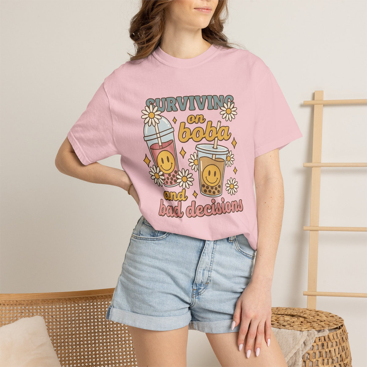 Bubble Tea Shirt Boba Jokes Unisex Gift Cute Tee Drink product image 12