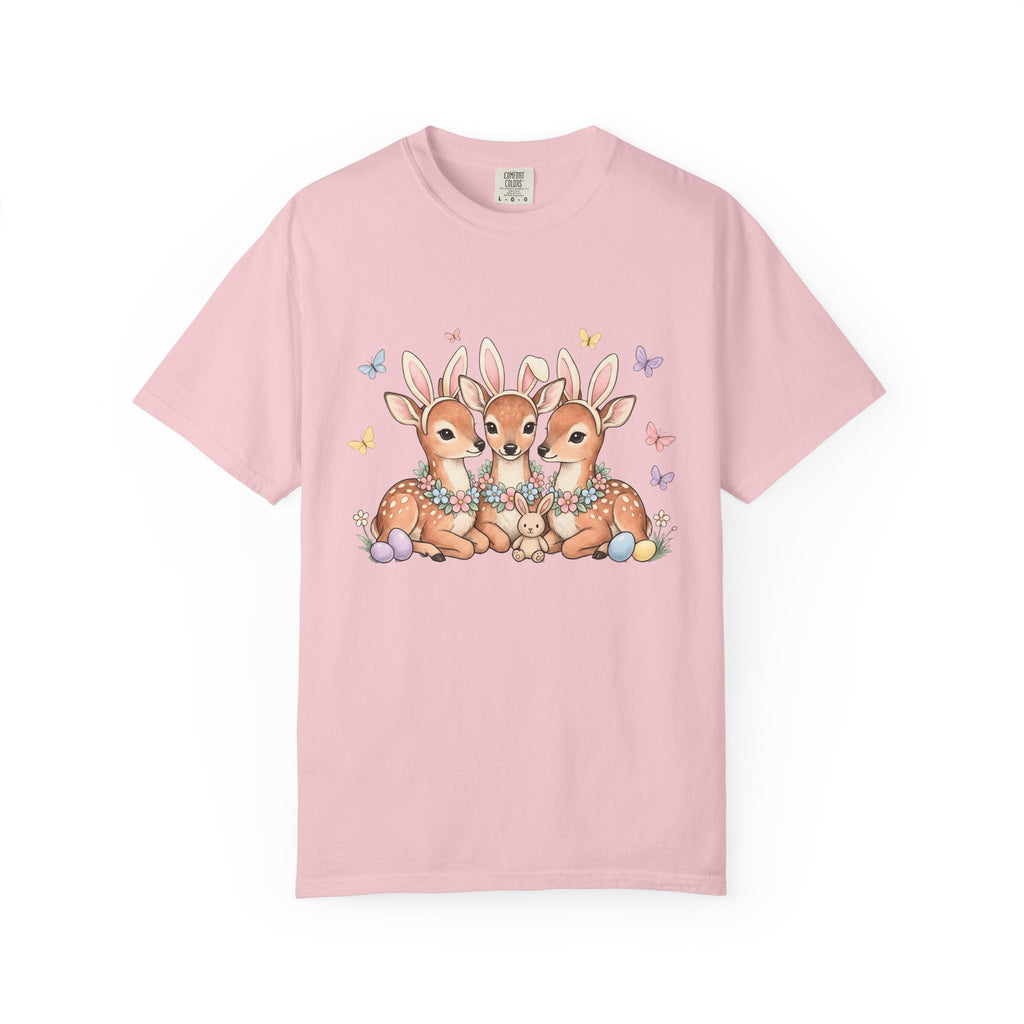 Deer Trio Shirt Easter Animal Unisex Gift Cute Tee Fawns product image 3