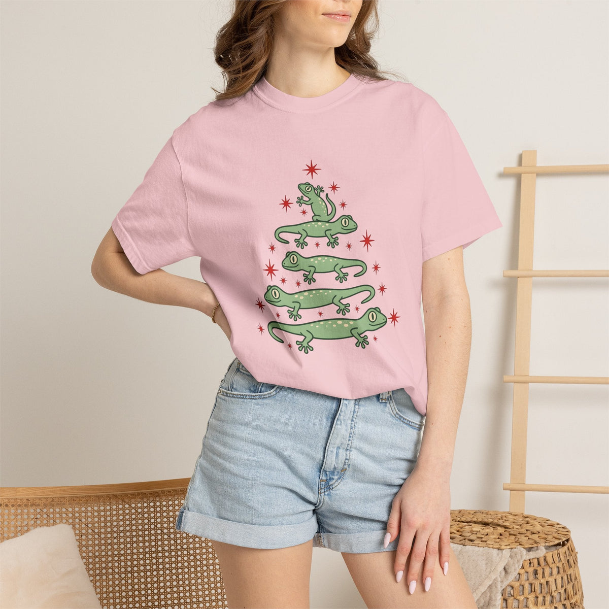 Gecko Group Shirt Christmas Pets Unisex Gift Cute Tee product image 12