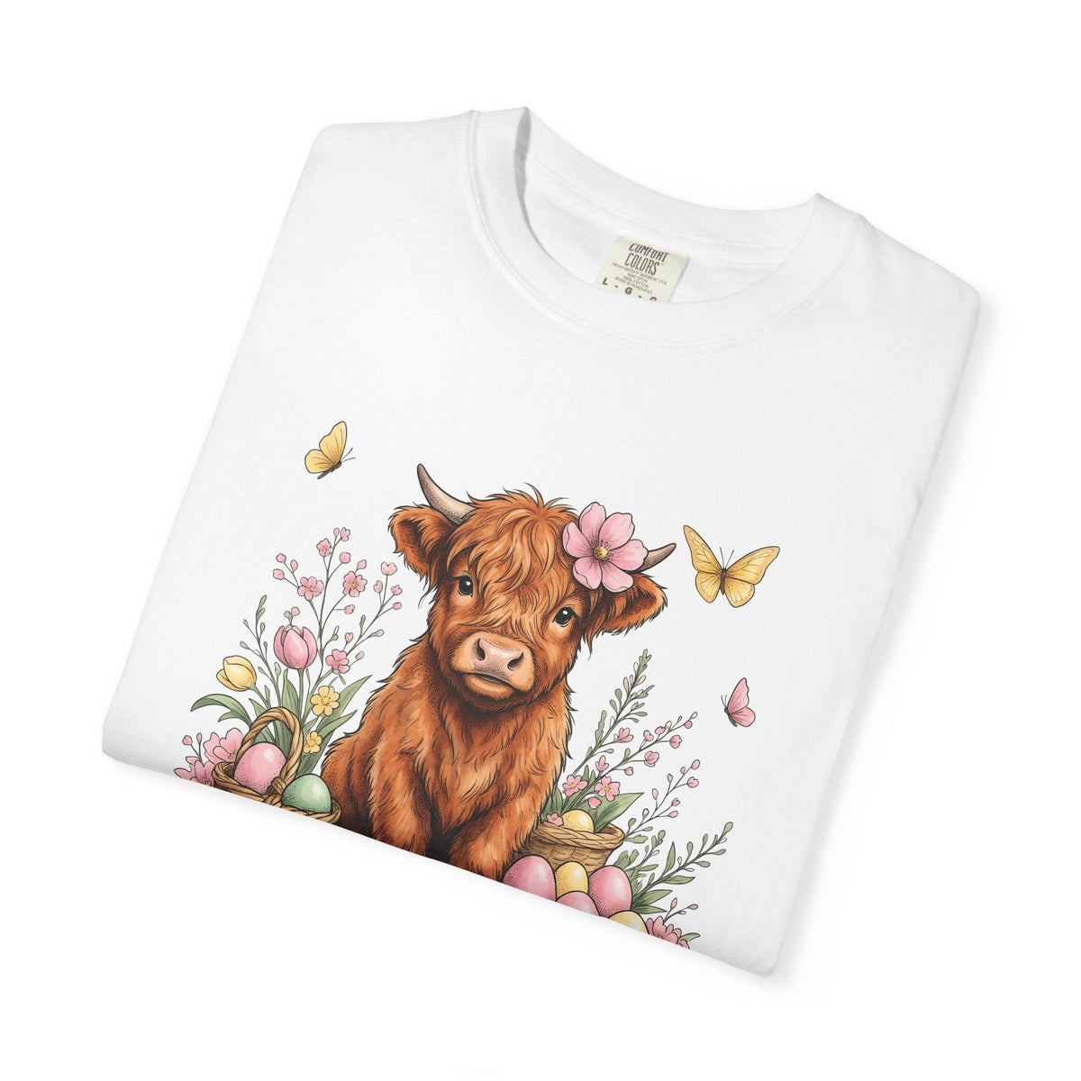 Highland Cattle Shirt Easter Rustic Unisex Gift Line Art product image 5