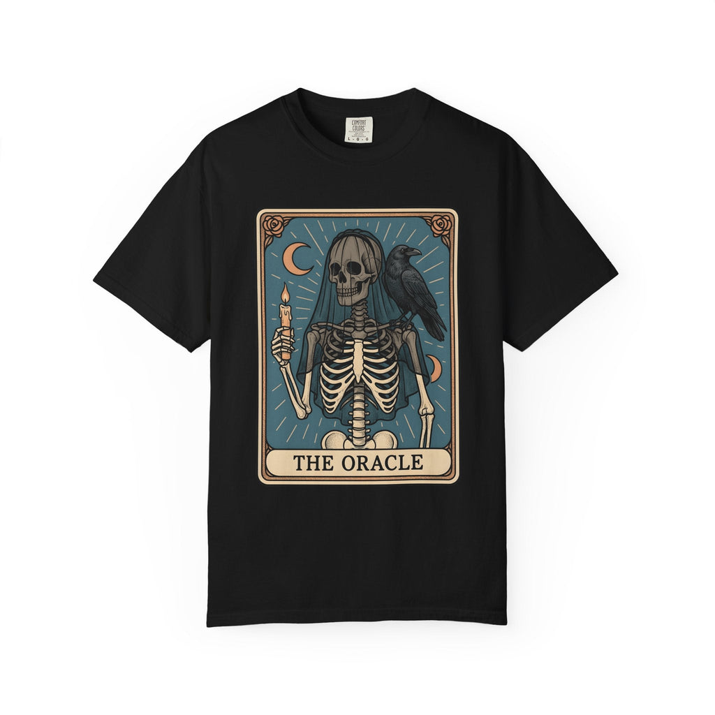 Skull Tarot Card Shirt Gothic Mysticism Unisex Gift Dark product image 4