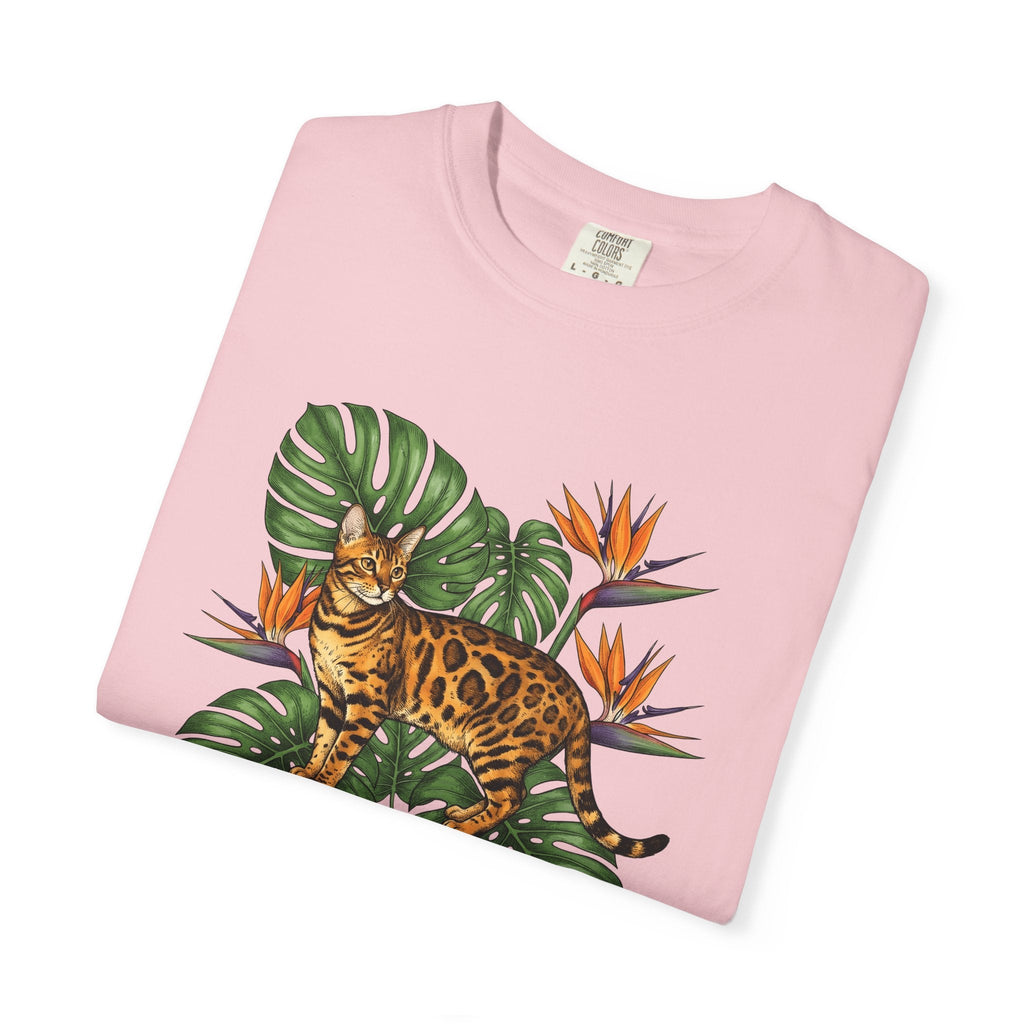 Bengal Kitten Shirt Cat Rainforest Gift Women Floral Tee product image 11