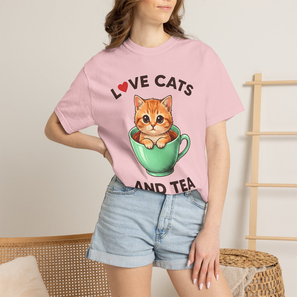 Kitty Teacup Shirt Cat Infusion Unisex Gift Playful Tee Cat Mug T-Shirt Cat Fan