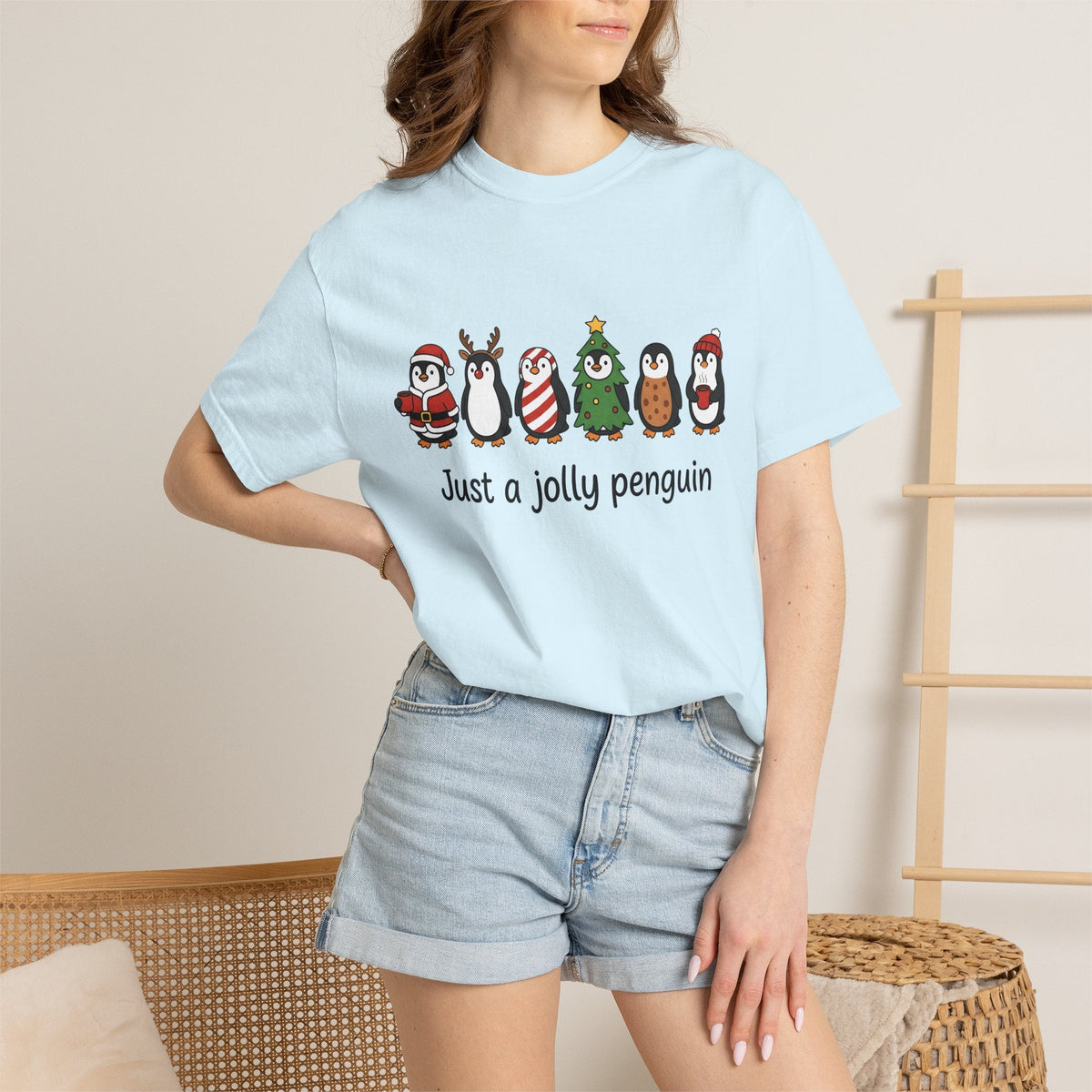 Penguin Drawing Shirt Christmas Pets Unisex Gift Sweet Tee product image 9