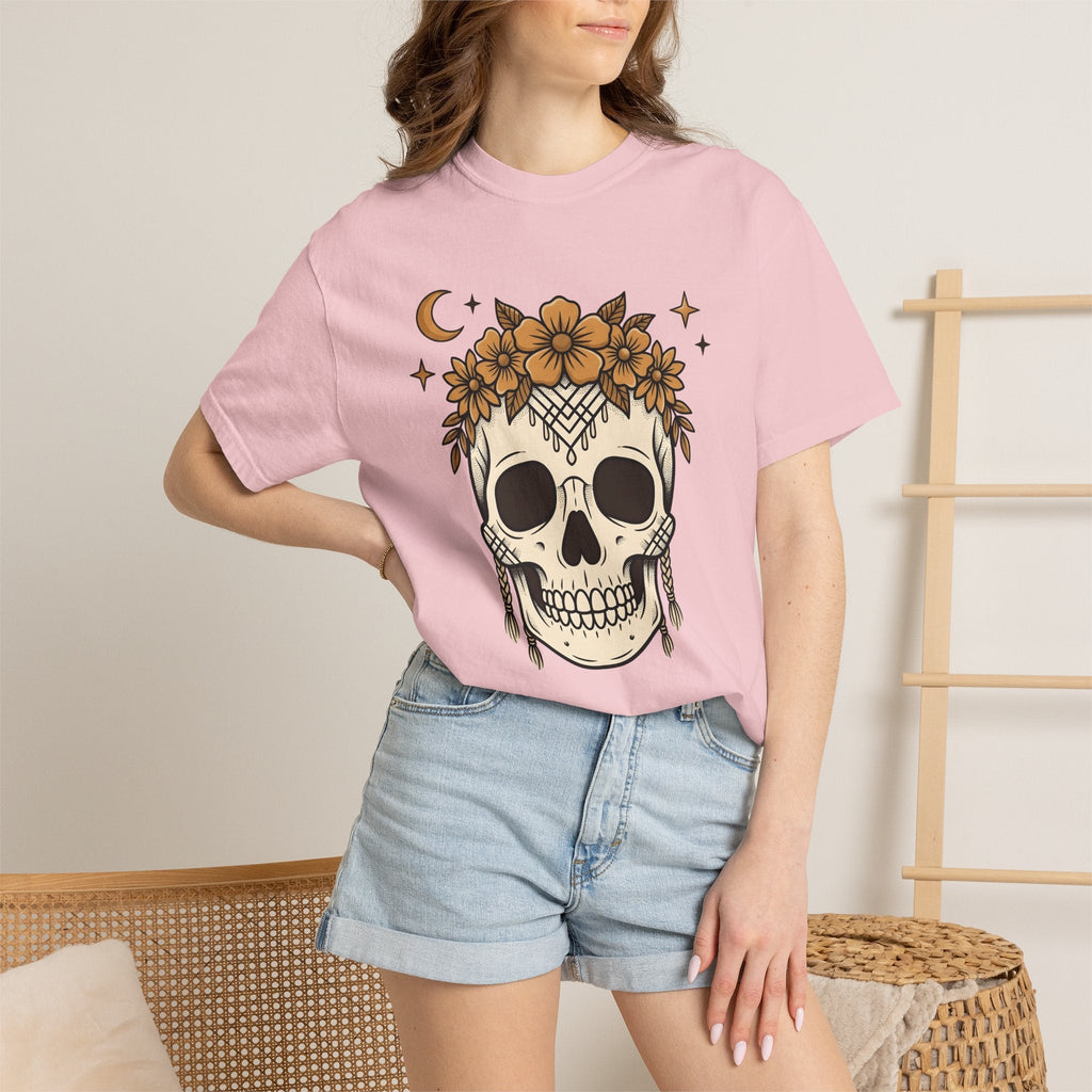 Skeleton Floral Shirt Halloween Macabre Unisex Gift Flash product image 13