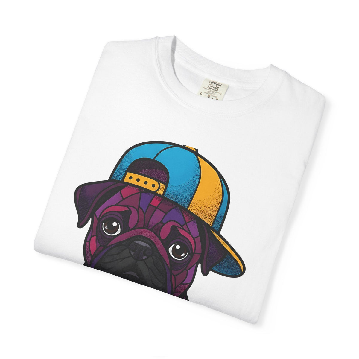 Pug Puppy Shirt Dog Casual Wear Unisex Gift Stained Glass product image 5