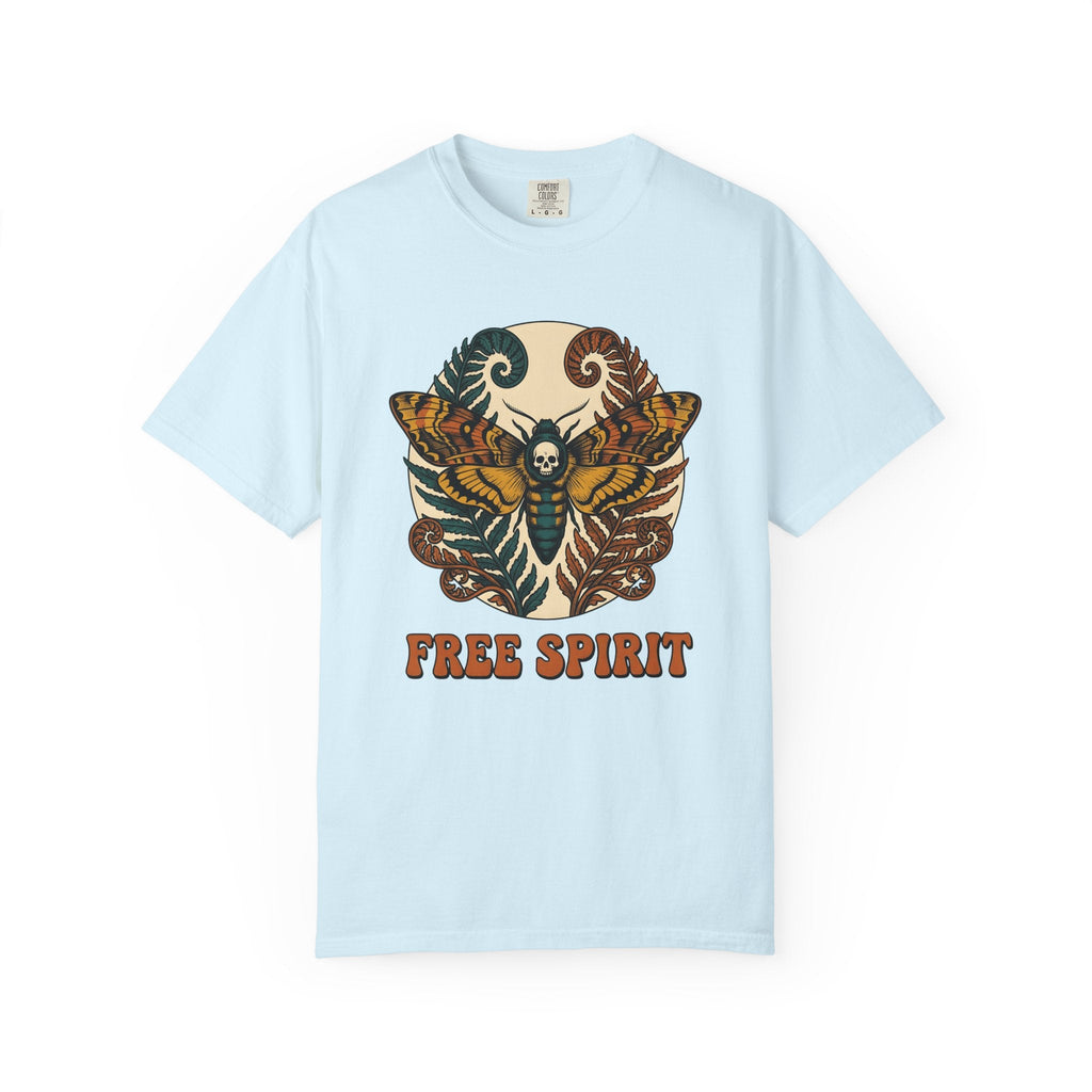 Moth Skull Shirt Boho Chic Gothic Unisex Gift Psychedelic product image 2