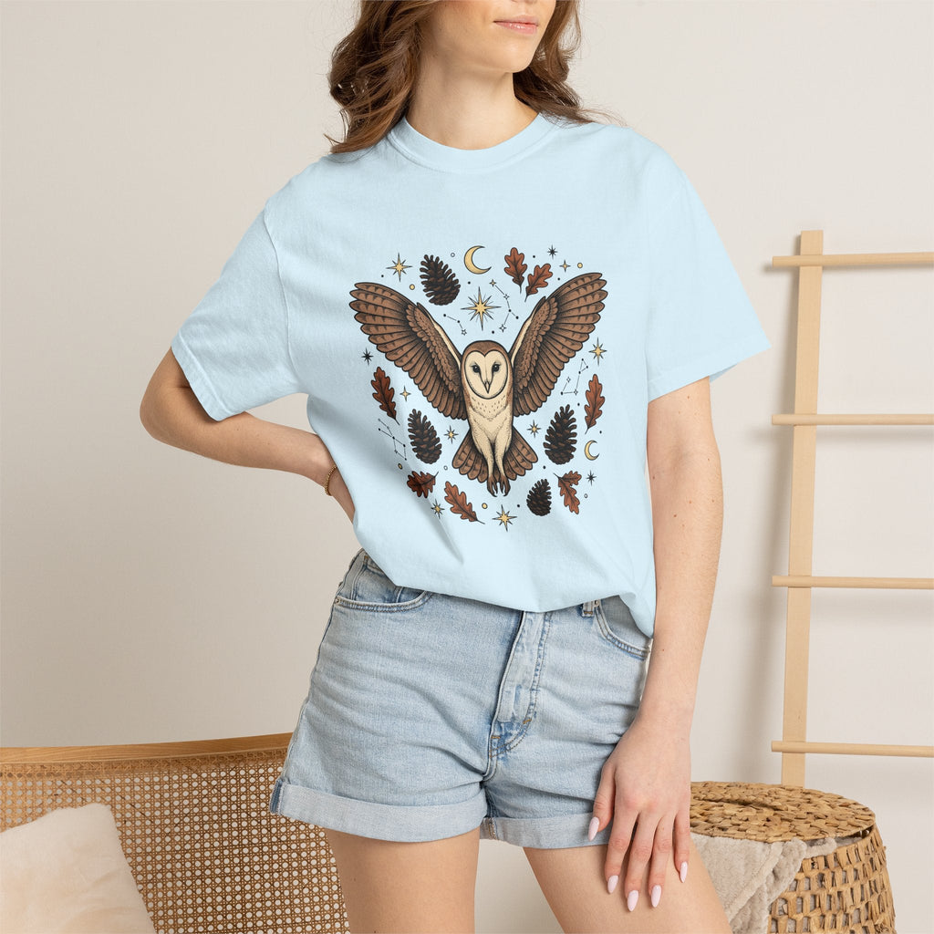 Barn Owl Shirt Animals Outdoors Unisex Gift Tribal Tee product image 9