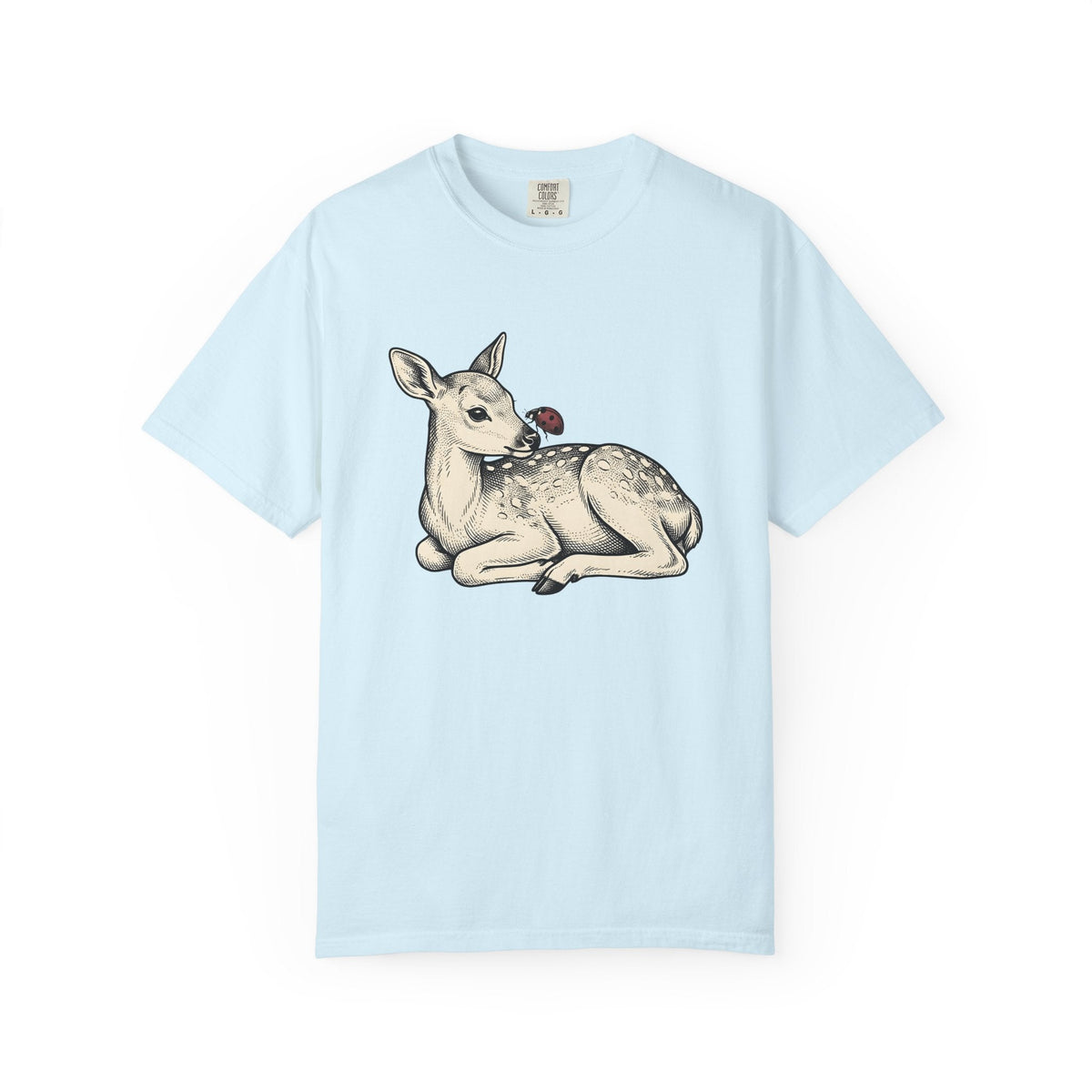 Fawn Graphic Shirt Animals Nature Unisex Gift Hand Drawn product image 2