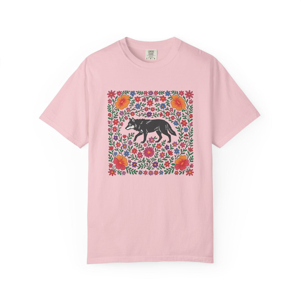Wolf Bloom Shirt Animals & Flowers Wilderness Unisex Gift product image 3