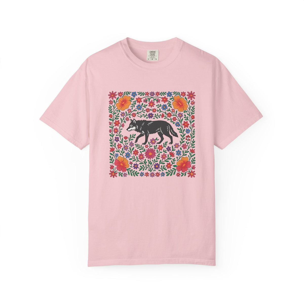 Wolf Bloom Shirt Animals & Flowers Wilderness Unisex Gift product image 3