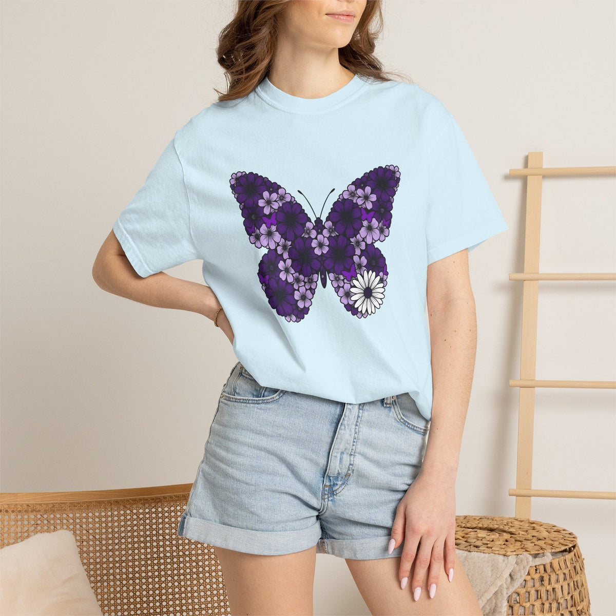 Floral Butterfly Shirt Boho Chic Nature Unisex Gift Tee product image 9