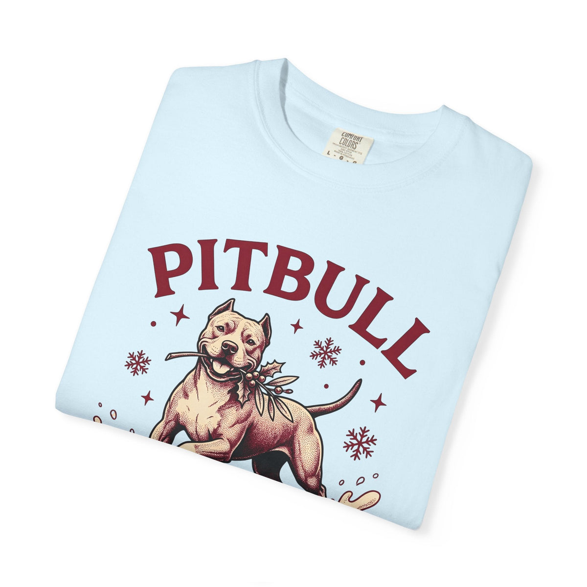 Pitbull Snowflake Vintage T-Shirt – Christmas Dog Lover product image 8