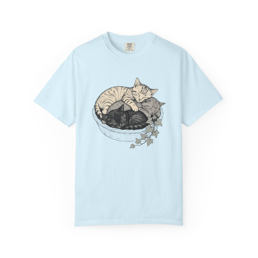 Napping Cats Shirt Cat Wildlife Unisex Gift Line Art Tee product image 2