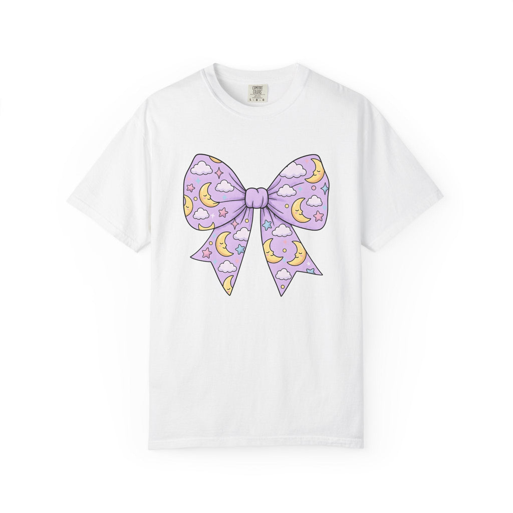 Night Bow Shirt Celestial Sweet Unisex Gift Hand Drawn Tee product image 1