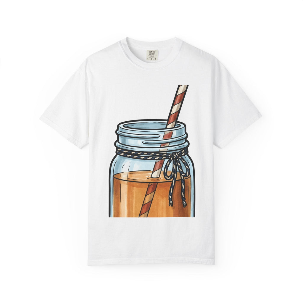Mason Jar Cup Shirt America Holiday Unisex Gift Line Art Tee Mason Jar T-Shirt