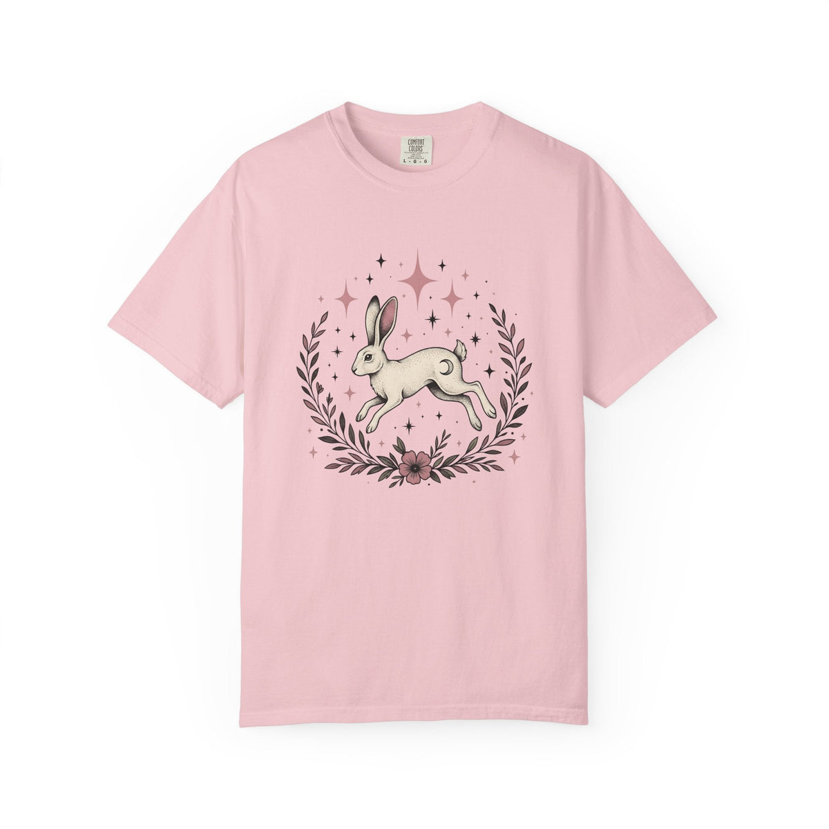 Hare Drawing Shirt Cute Pets Unisex Gift Folk Art Tee product image 3