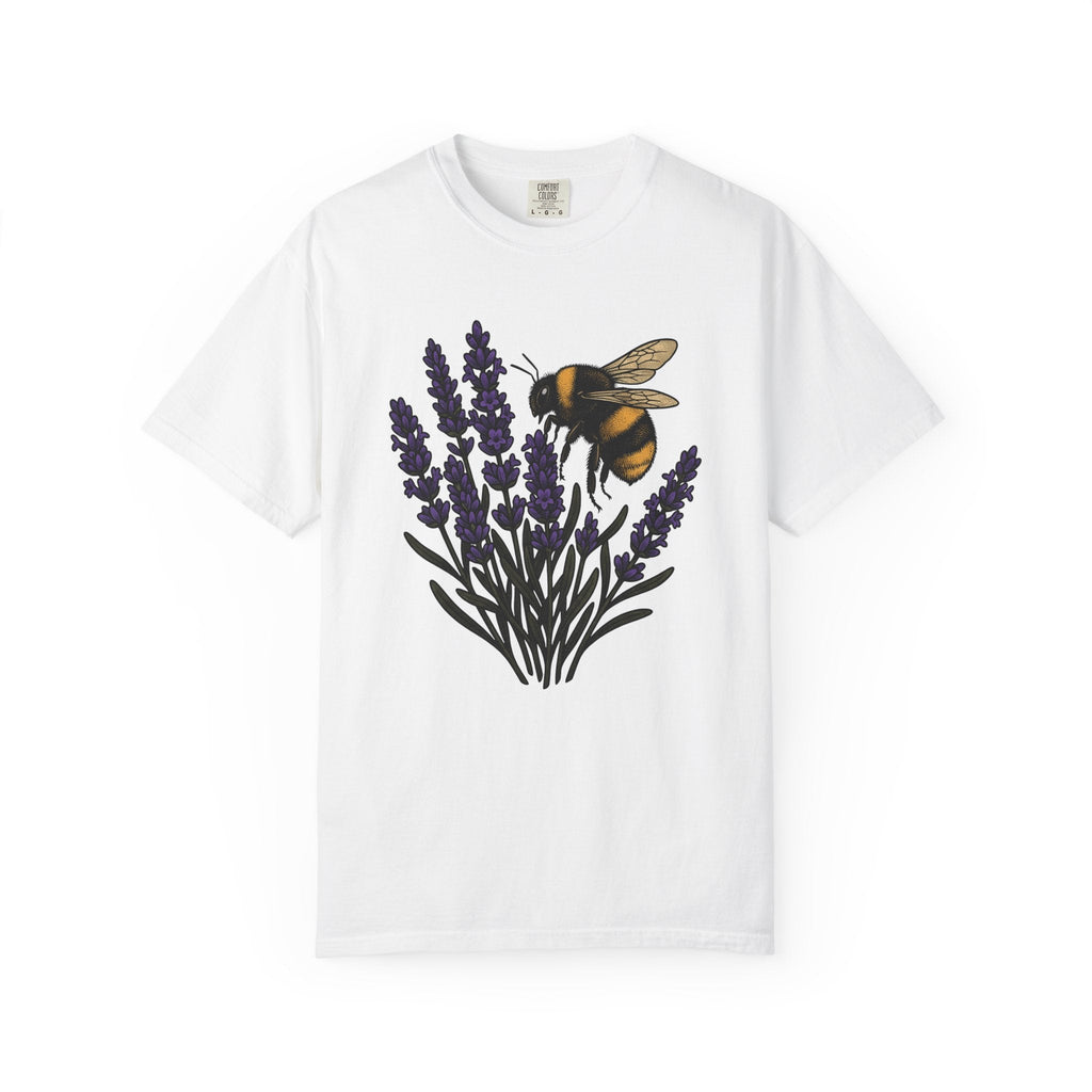 Honeybee Lavender Shirt Mom Outdoors Gift for Women Floral product image 1