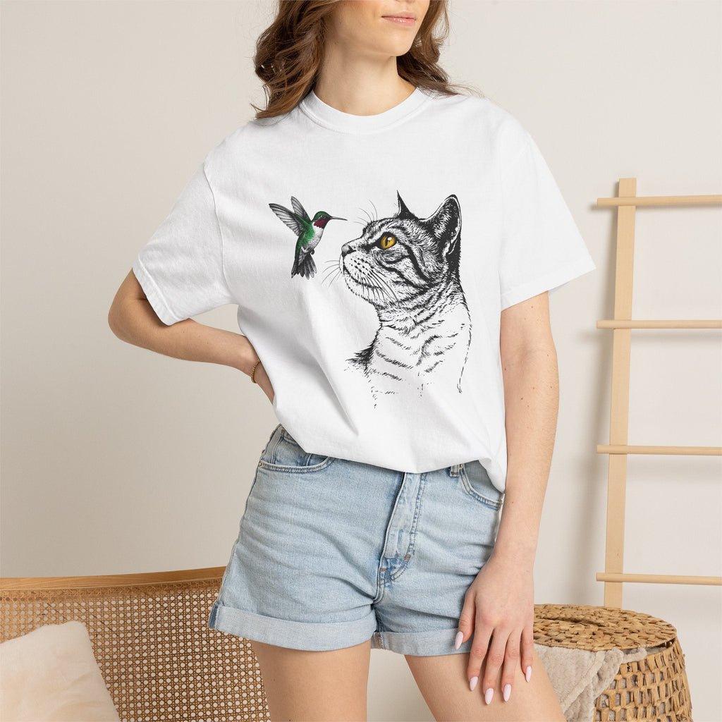 Feline Portrait Shirt Cat Pet Unisex Gift Line Art Tee product image 6