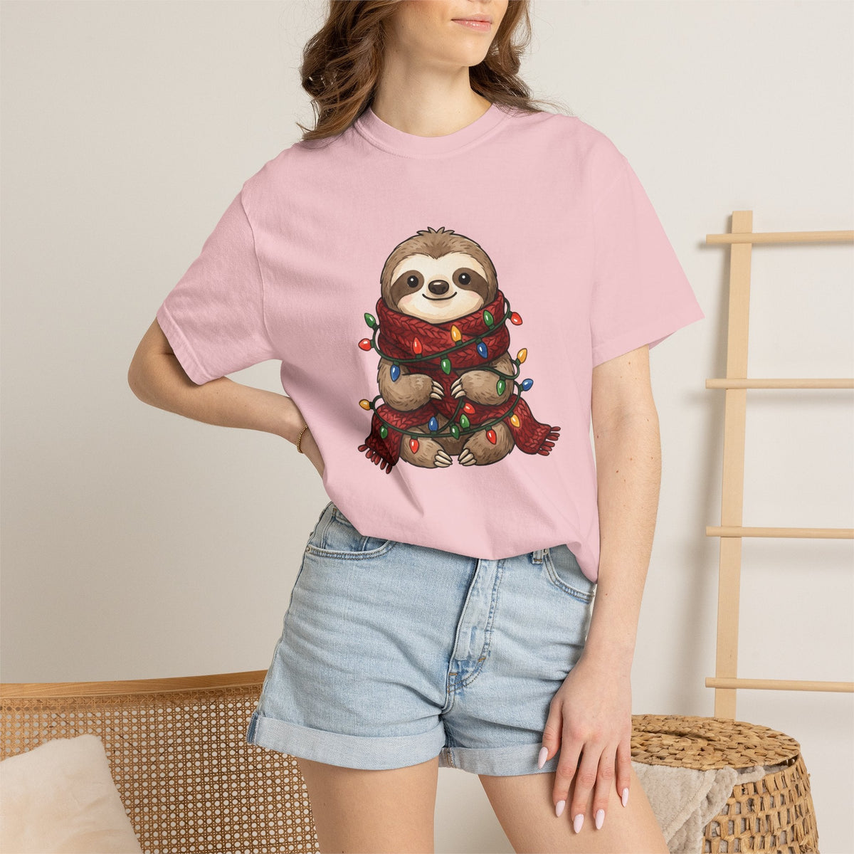 Sloth Shirt Christmas Wildlife Unisex Gift Adorable Tee product image 12