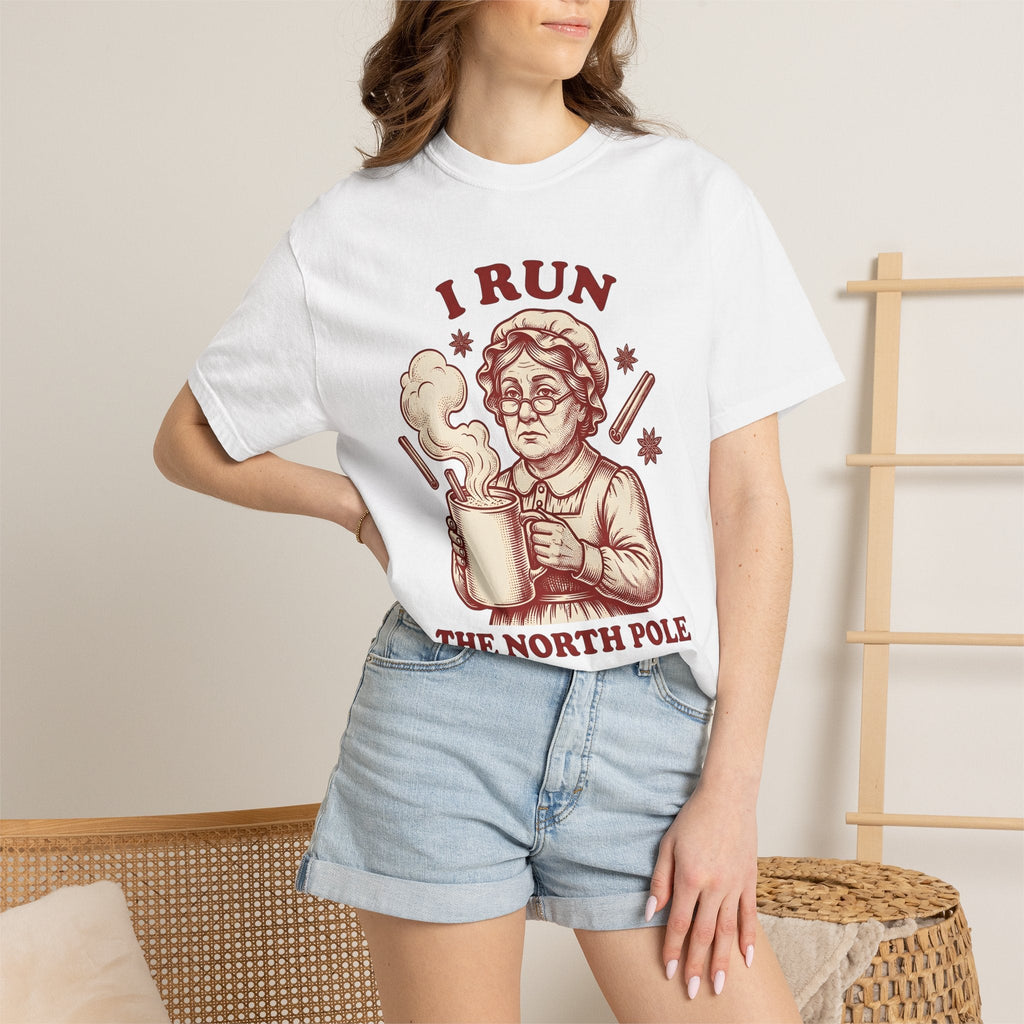 Mrs Claus Shirt Christmas Comedy Gift for Women Retro Tee product image 6