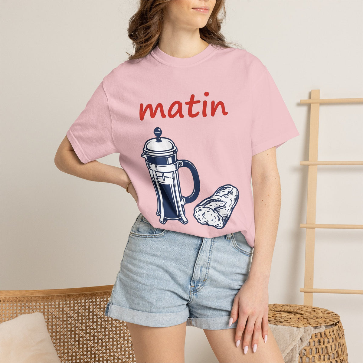 French Press Shirt Coffee Breakfast Unisex Gift Line Art product image 12