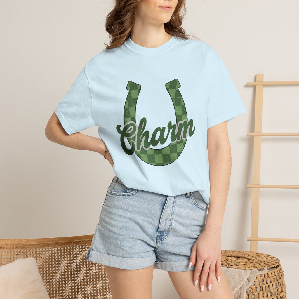 Green Horseshoe Shirt St Patrick's Day Amulet Unisex Gift product image 9