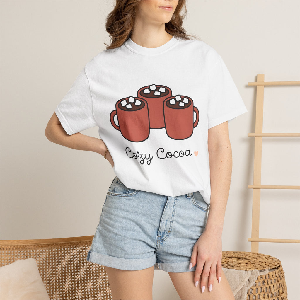 Cocoa Cups Shirt Drinks Cold Season Unisex Gift Kawaii Tee product image 6