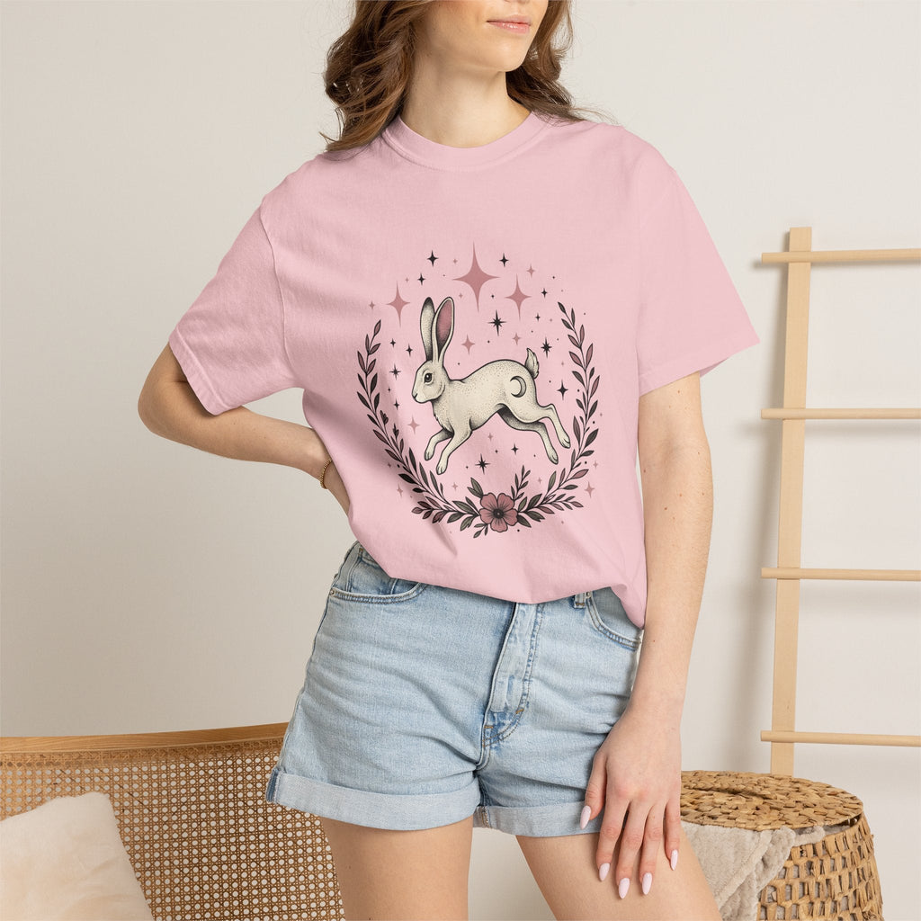 Hare Drawing Shirt Cute Pets Unisex Gift Folk Art Tee product image 12