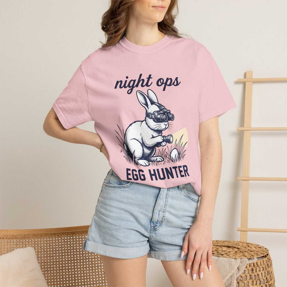 Rabbit Torch Shirt Easter Wildlife Unisex Gift Retro Tee product image 12