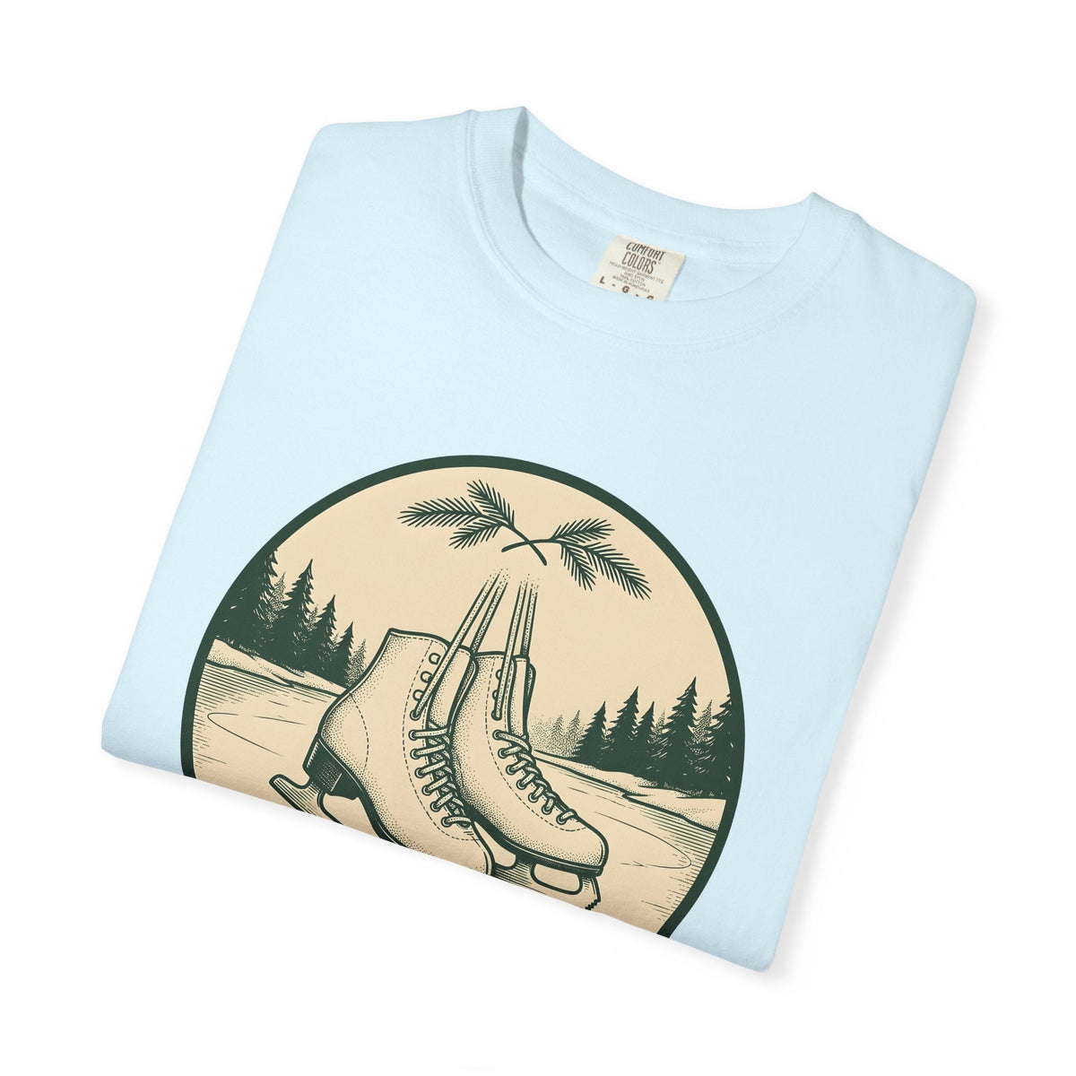 Ice Skates Shirt Christmas Winter Unisex Gift Vintage Tee product image 8