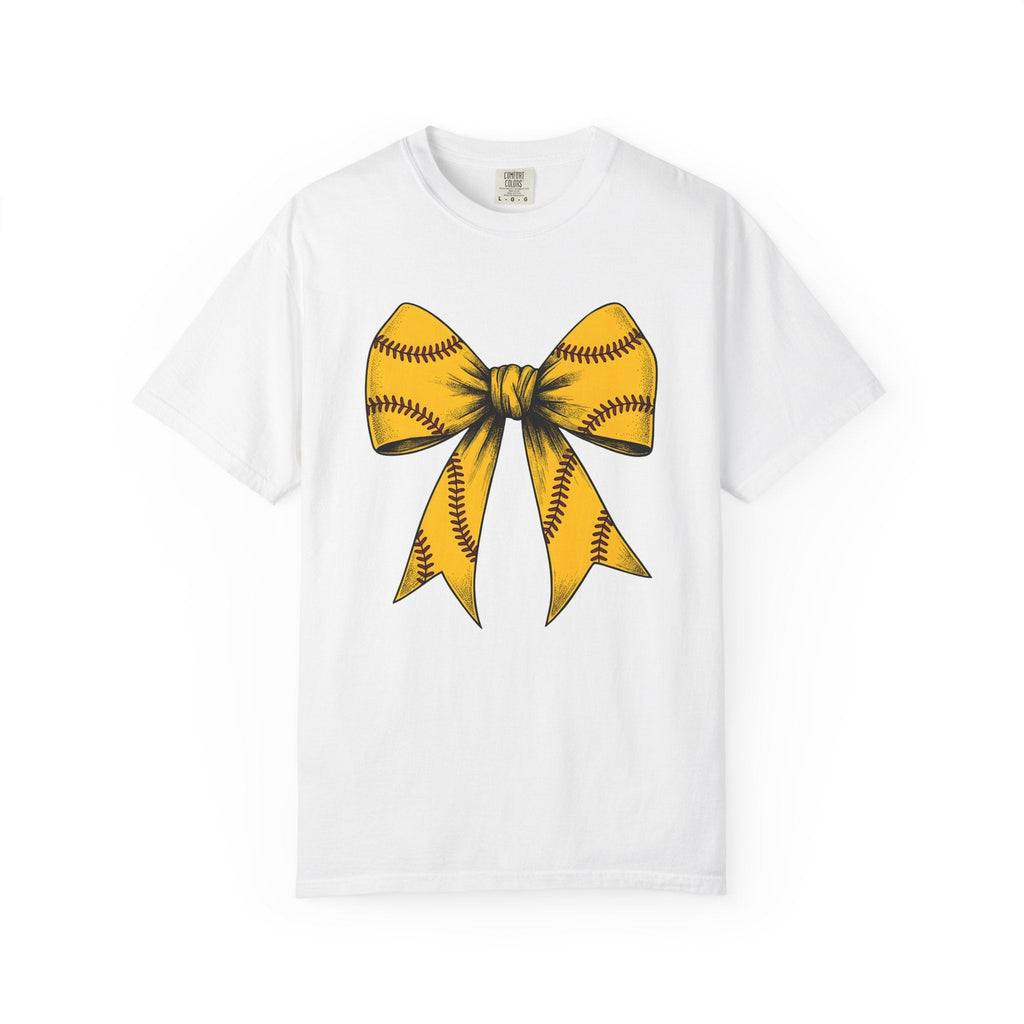 Softball Ribbon Bow Shirt Competition Gift Women Cartoon product image 1