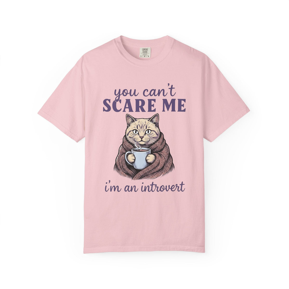 Cat Coffee Mug Shirt Cat Introvert Unisex Gift Cozy Tee Coffee Cup T-Shirt