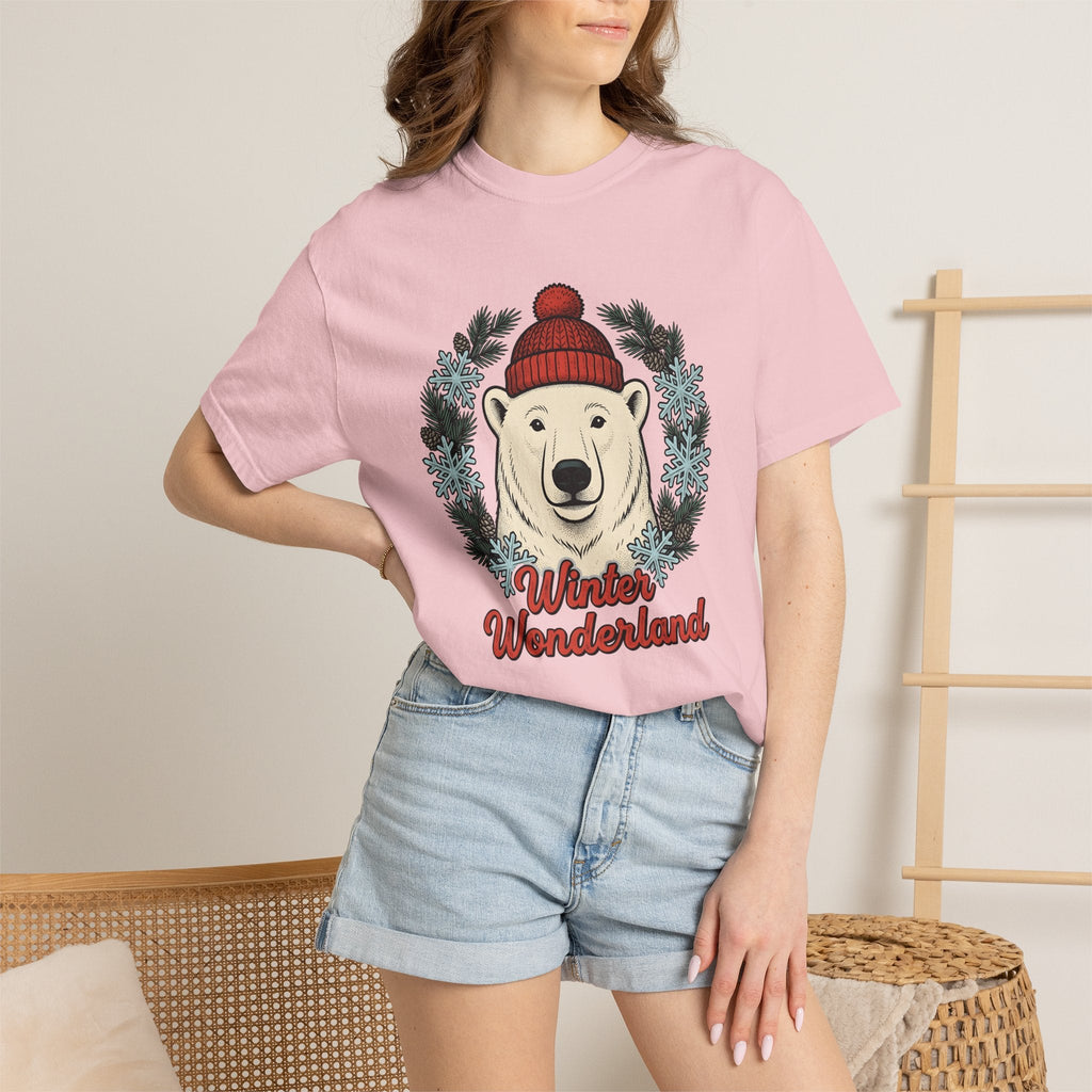 White Bear Shirt Christmas Wildlife Unisex Gift Sketch Tee product image 12