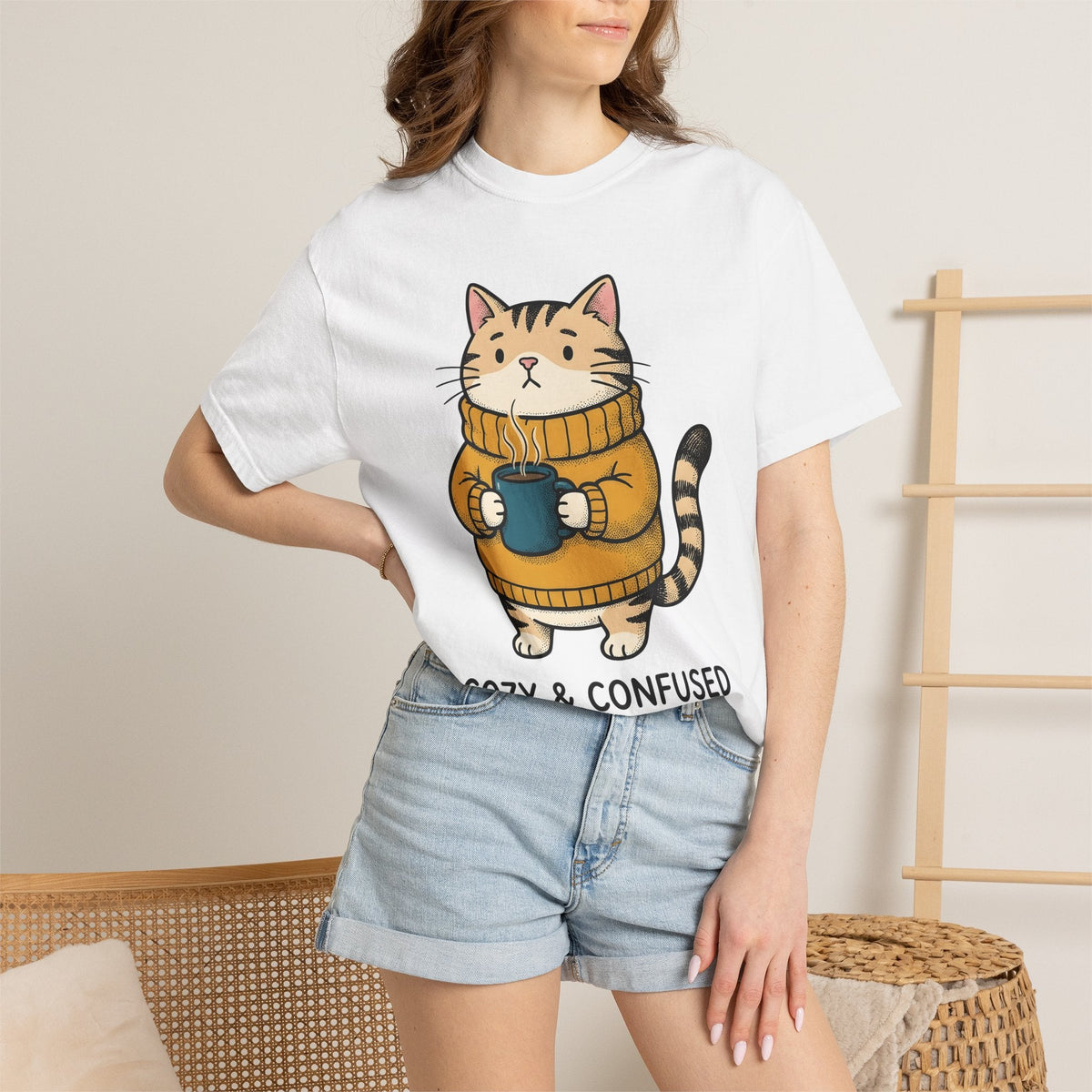 Kitten Jumper Shirt Cat Espresso Unisex Gift Kawaii Tee product image 6