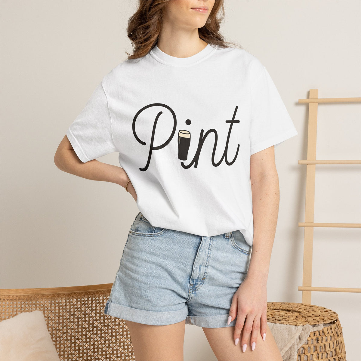 Beer Mug Shirt St Patrick's Day Booze Unisex Gift Flat Tee Pint Glass T-Shirt