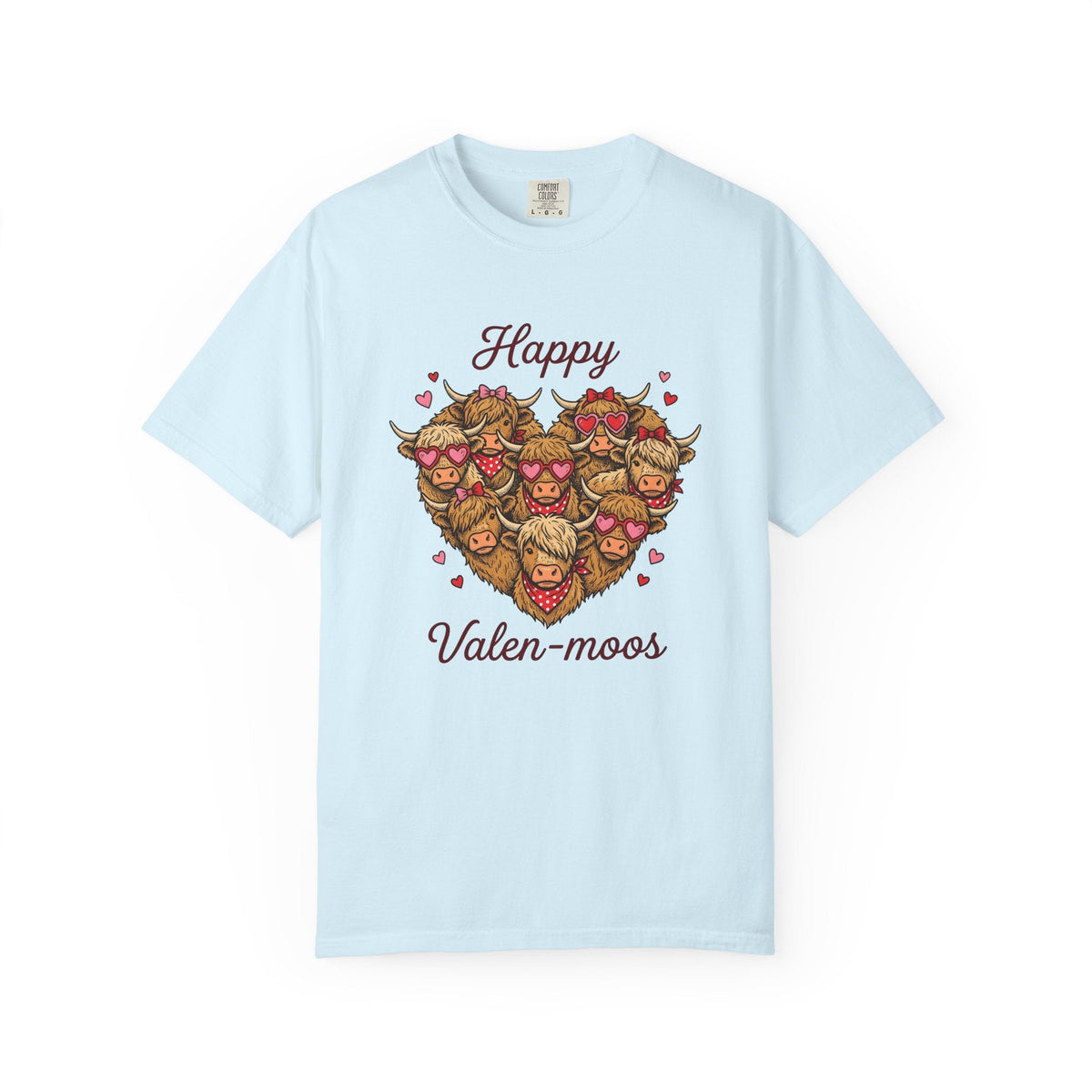 Highland Cows Shirt St Valentines Day Animal Gift Women product image 2