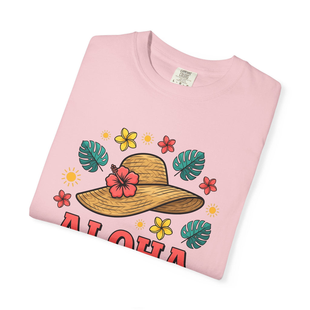 Wide Brim Hat Shirt Summer Getaway Unisex Gift Paradise Tee Sun Hat T-Shirt