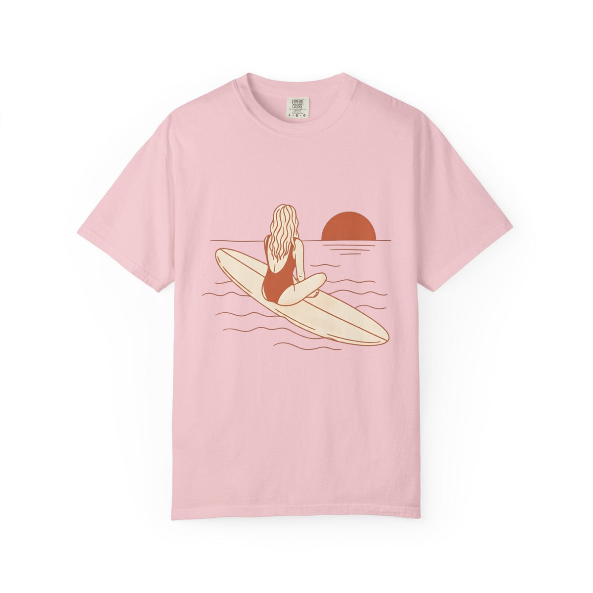 Surfing Woman Shirt Ocean Gift for Women Modern Tee Surfer product image 3