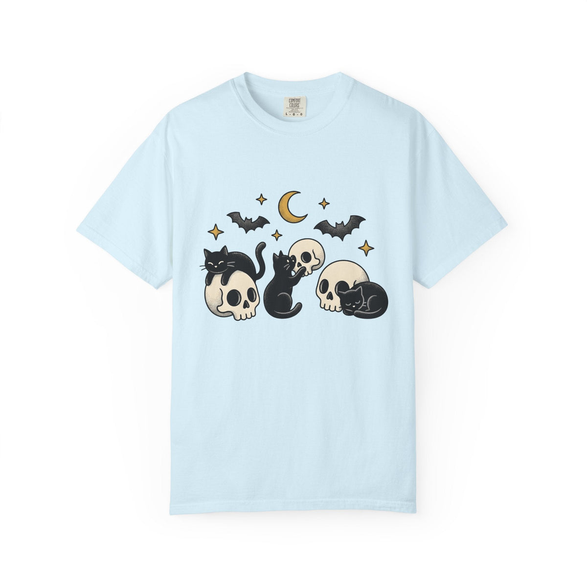 Black Cats Shirt Cat Halloween Unisex Gift Tattoo Style Tee product image 2