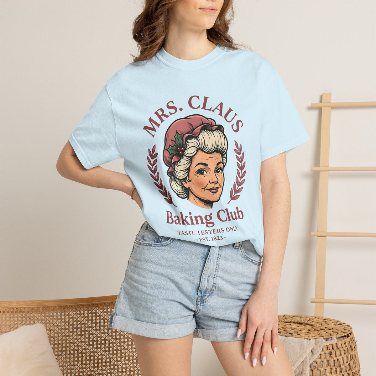 Mrs Claus Shirt Christmas Sweets Gift for Women Hand Drawn product image 9