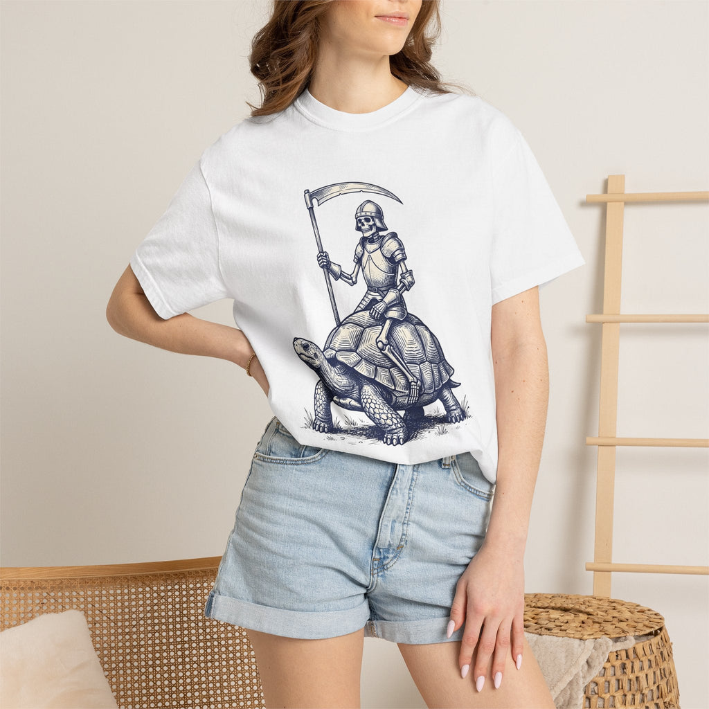 Skeleton Warrior Turtle Shirt Gothic Autumn Unisex Gift product image 7