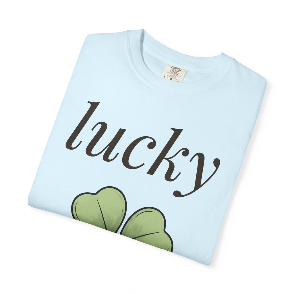 Four Leaf Clover Shirt Holiday Luck Unisex Gift Hand Drawn product image 8