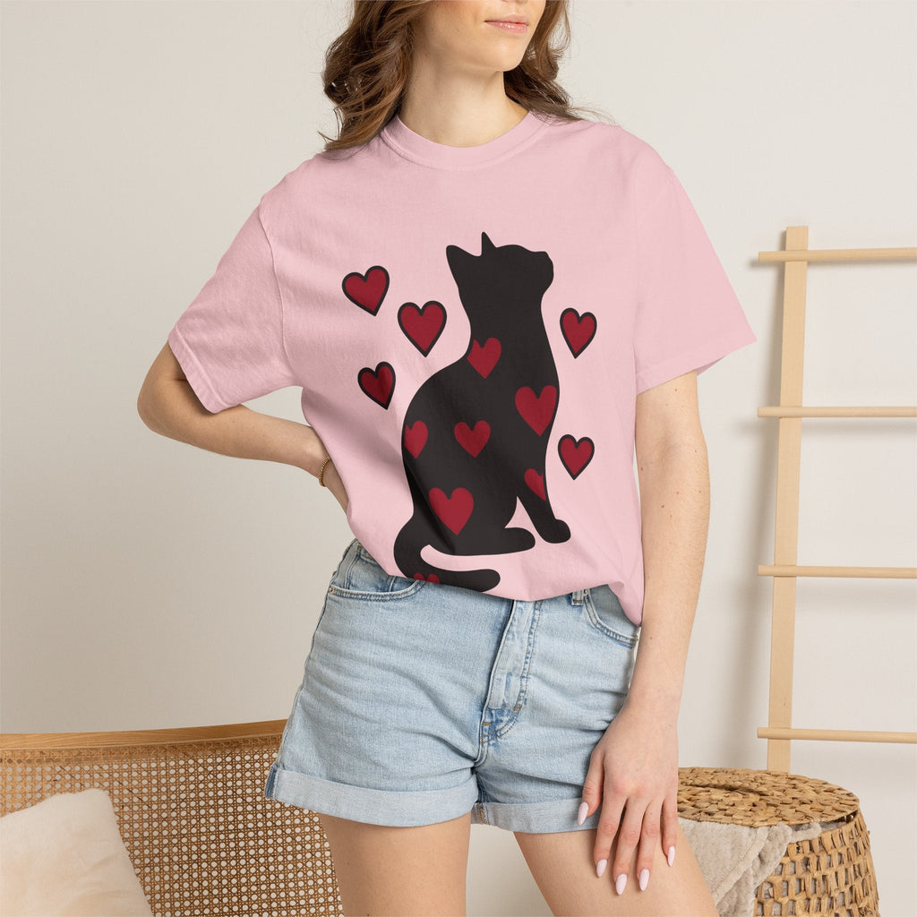 Black Pussycat Shirt Cat Affection Unisex Gift Understated product image 12