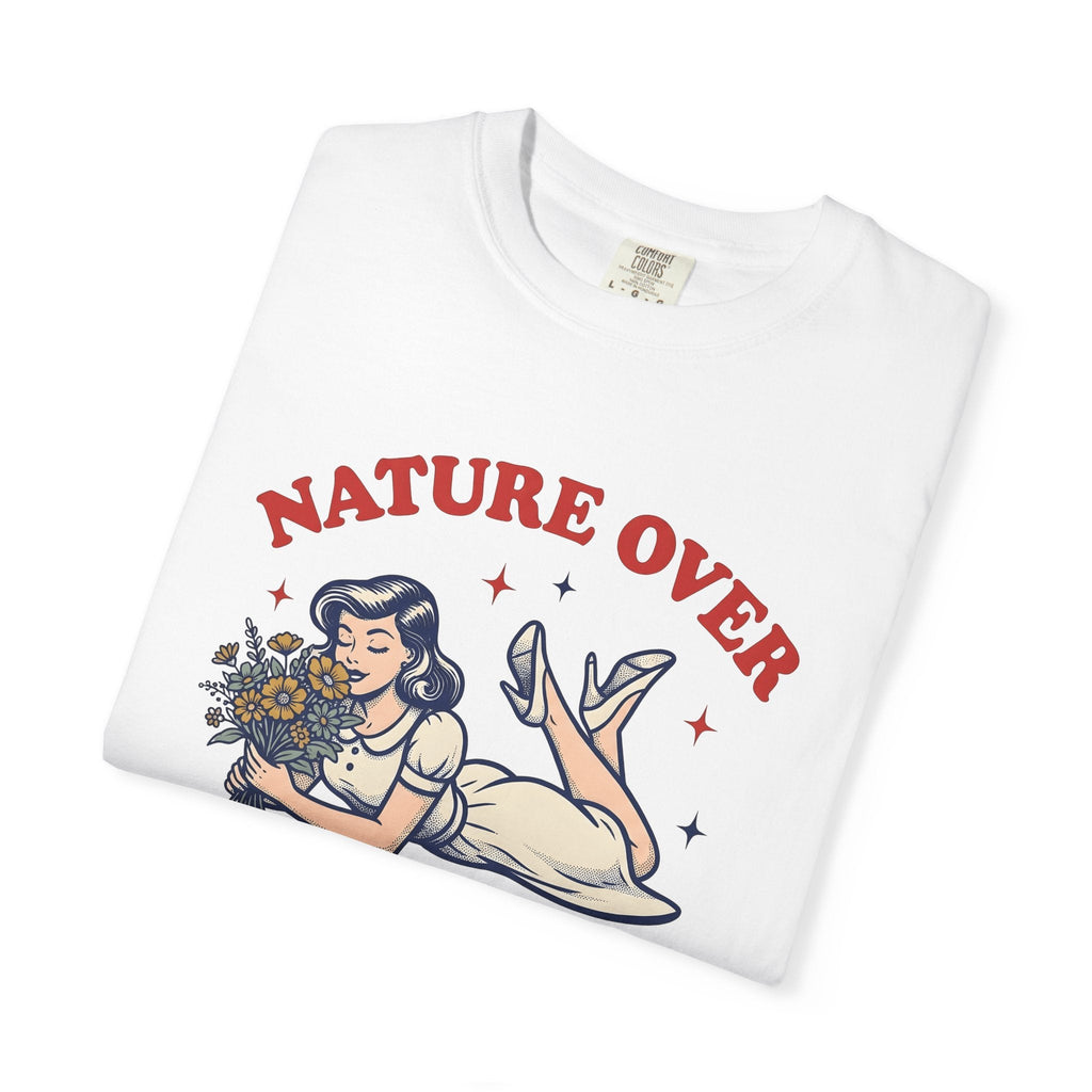 Girl Flowers Shirt Nature Positivity Gift for Women Vintage product image 5