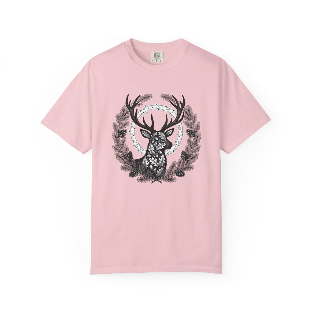 Buck Silhouette Shirt Boho Chic Plants Gift Women Leaf Tee product image 3