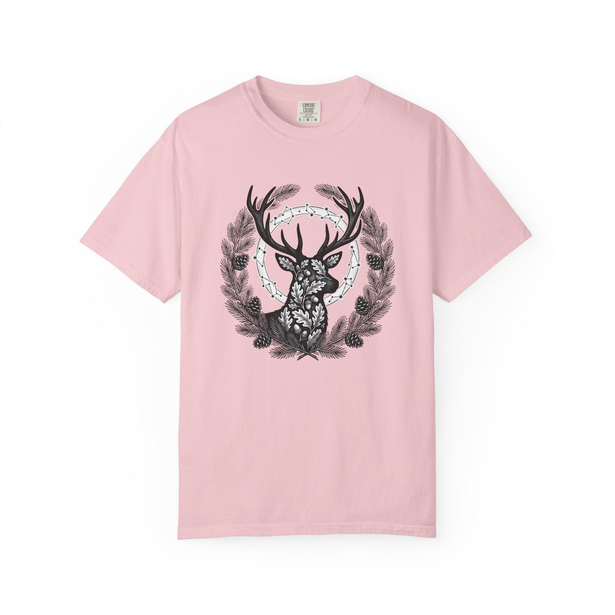Buck Silhouette Shirt Boho Chic Plants Gift Women Leaf Tee product image 3