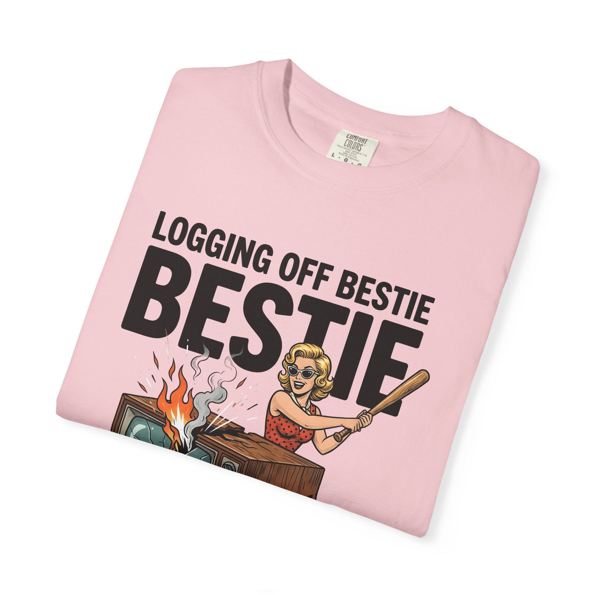 Retro Woman Tv Shirt Friendship Humor Gift Women Pop Art product image 12
