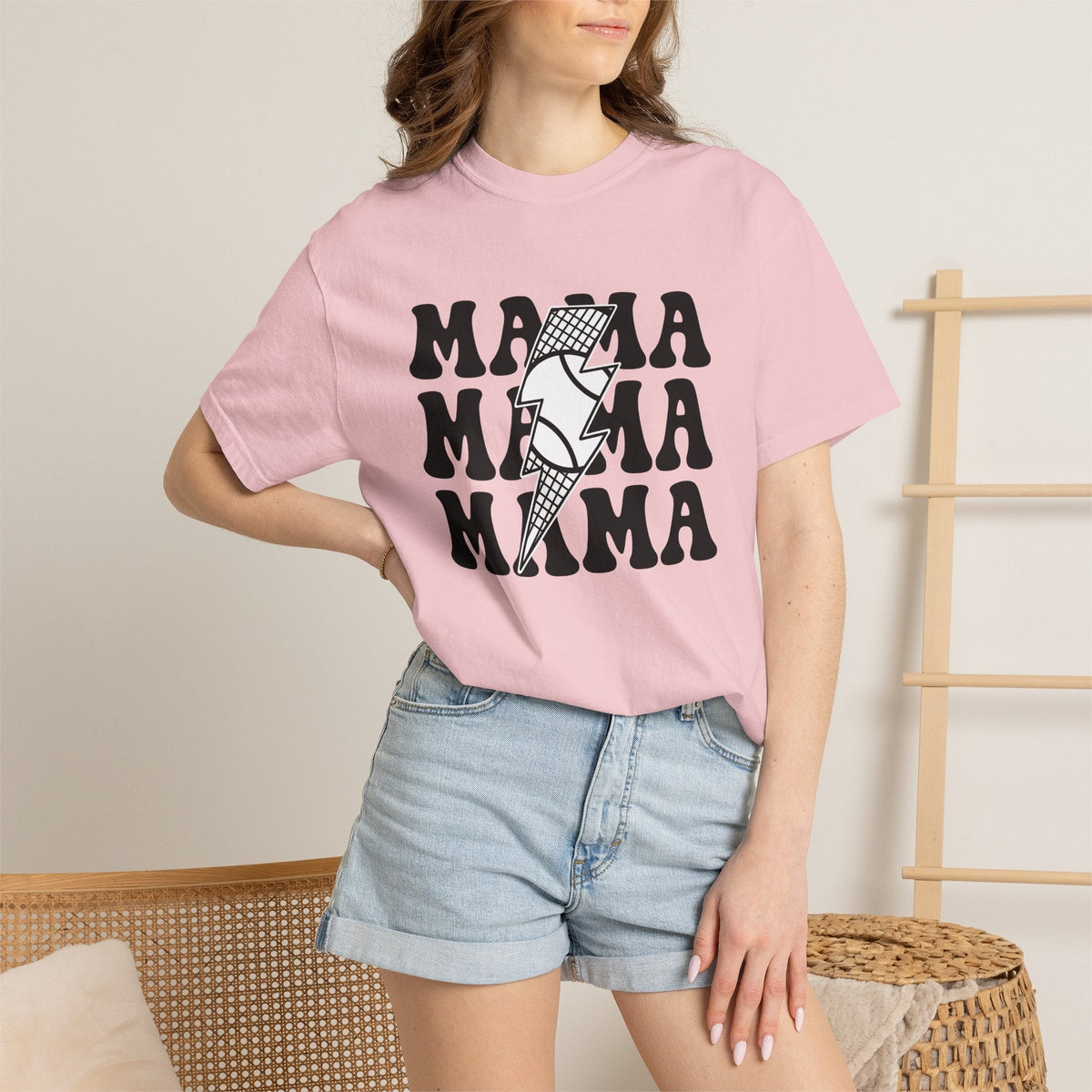 Power Bolt Shirt Moms Kin Gift for Women Old School Tee product image 12