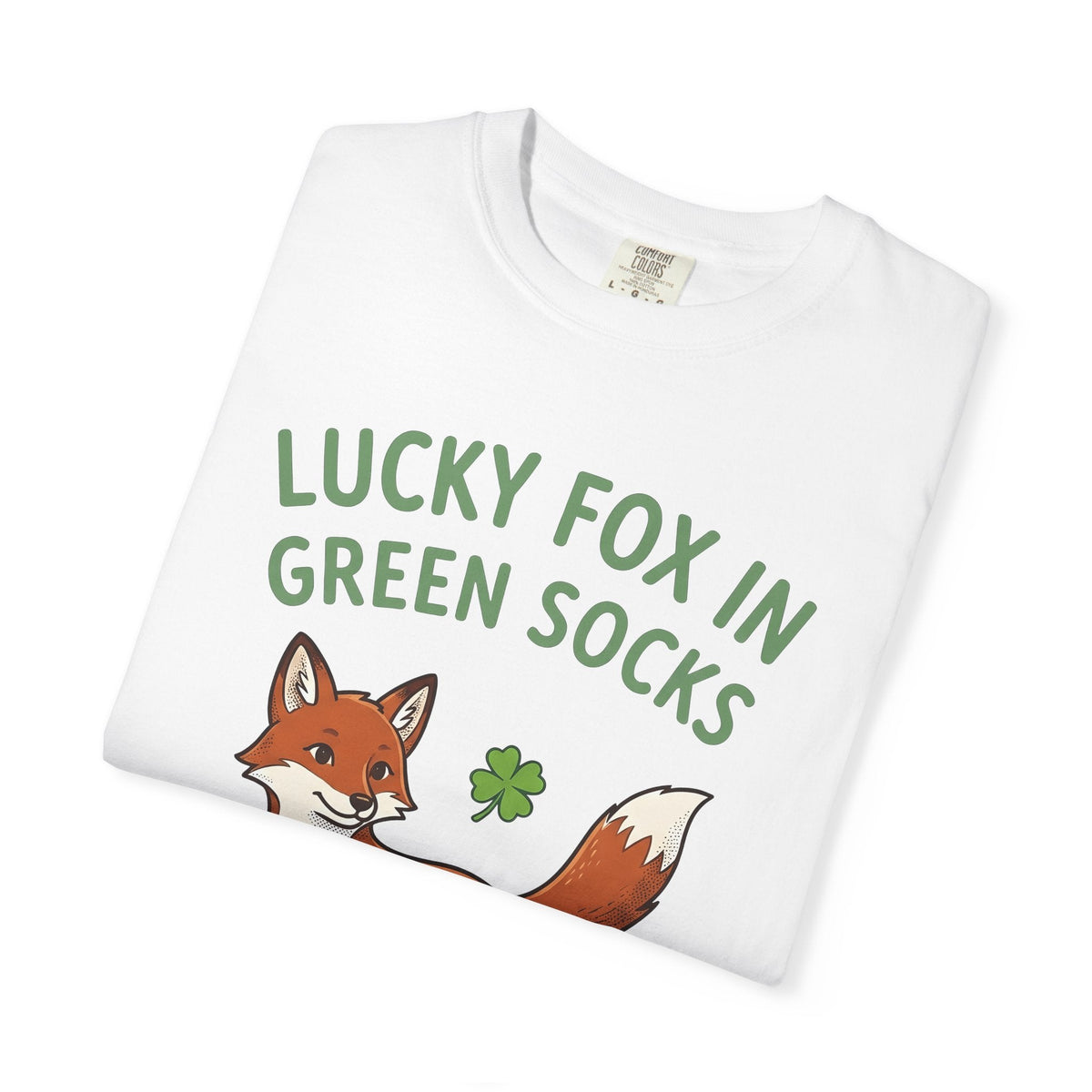 Fox Socks Shirt St Patrick's Day Creatures Unisex Gift Illustration Tee Socks